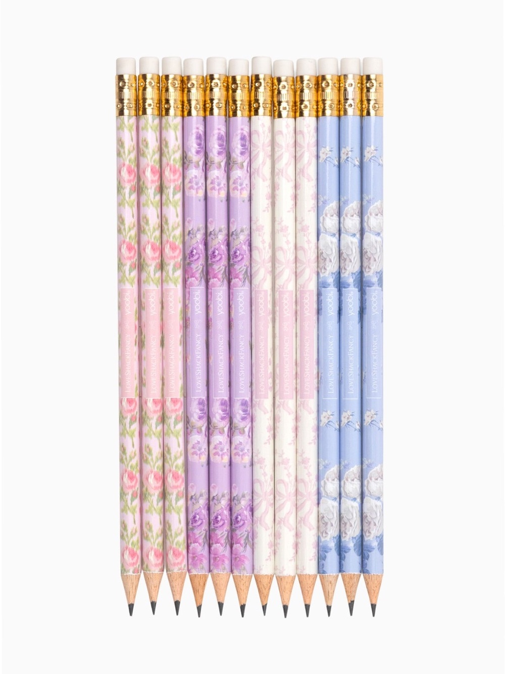 LoveShackFancy x Yoobi Blooming Heirloom 12 Pack No. 2 Pencils